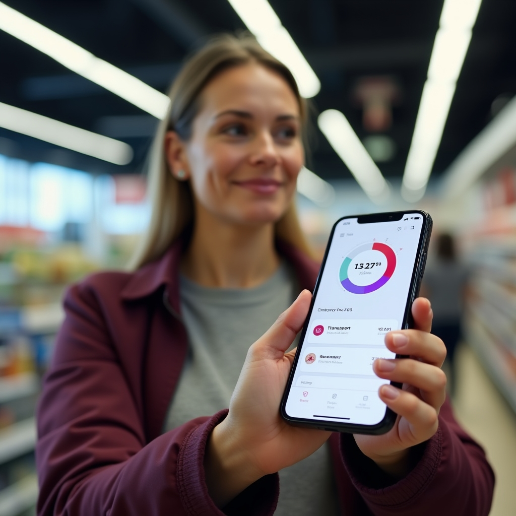 Sledování výdajů na mobilním telefonu